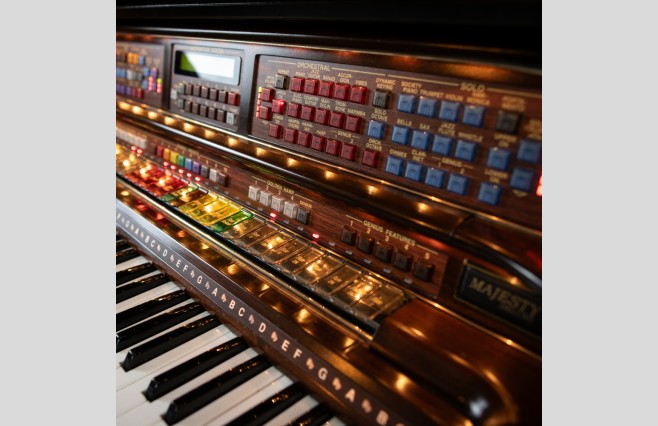 Used Lowrey Majesty Cherry Organ All Inclusive Top Grade Package (SN:510D604H022235) - Image 12